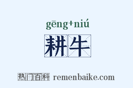 耕牛是什么意思的图片